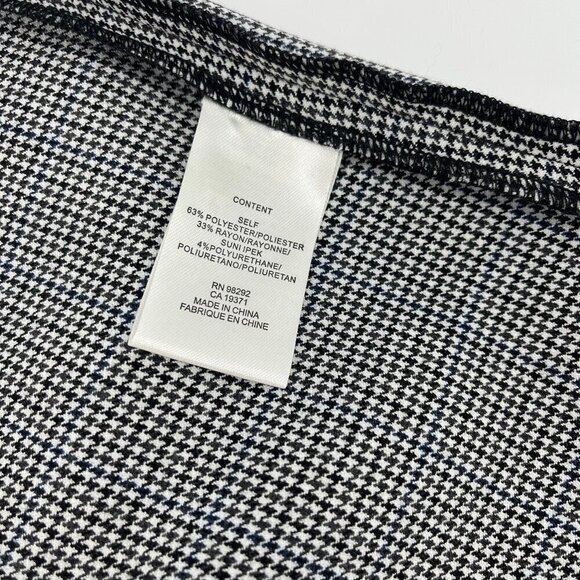 Tibi Hudson Mock-Neck Houndstooth Sleeveless Blouse Luxury Business Size XS NWT - Picture 10 of 11